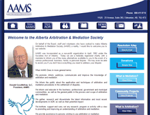 Tablet Screenshot of aams.ab.ca